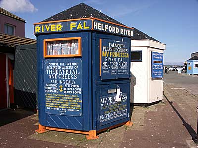 Huts on the Prince of Wales pier, Falmouth, Cornwall, April 2004