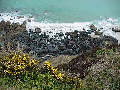 Clodgy Point rocks, St Ives, Cornwall, April 2004