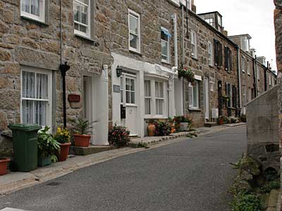 Terraced houses, St Ives, Cornwall, August 2005