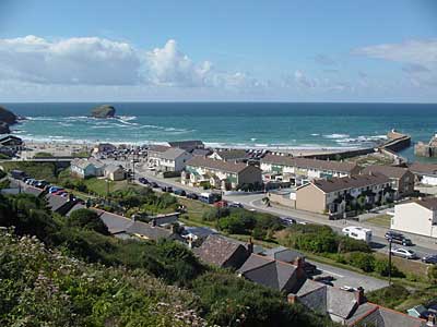 Looking over Portreath, Cornwall, August 2005