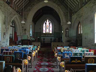 Interior view, Gwithian Parish Church, Lelant,, Cornwall, August 2005