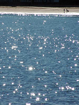 Sparkling waves, St Ives Bay, St Ives, Cornwall, August 2005
