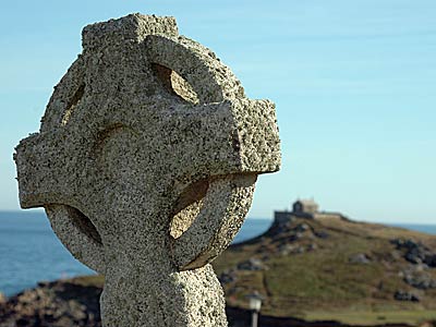 Celtic Cross, Barnoon Cemetery, St Ives, Cornwall, August 2005
