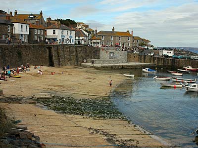 Mousehole Harbour view, Mousehole, Cornwall, August 2005