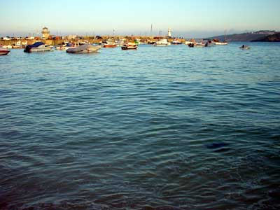 Early evening in the harbour, St Ives, Cornwall, August 2002