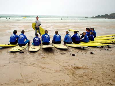 Surf Training School, St Ives, Cornwall, August 2002