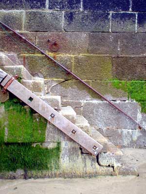 Steps in the the harbour, St Ives, Cornwall, August 2002