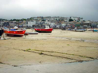 Harbour, low tide, St Ives, Cornwall, August 2002