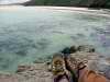 Feet up in Porth Kidney sands