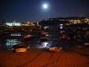 St Ives harbour at night