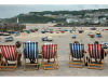 Deckchairs at the harbour, St Ives