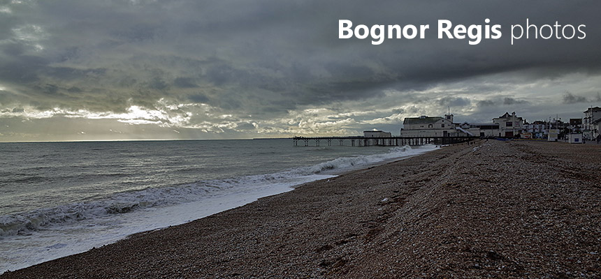 Photos of Bognor Regis, seafront, pier, beach and shops, West Sussex, England, UK