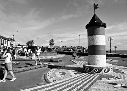 Barry Island pleasure park and holiday resort, Whitmore Bay near Cardiff, south Wales