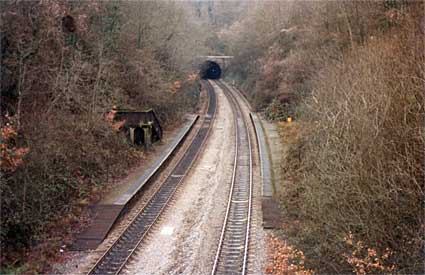 Cefn On railway halt, north Cardiff, south Wales