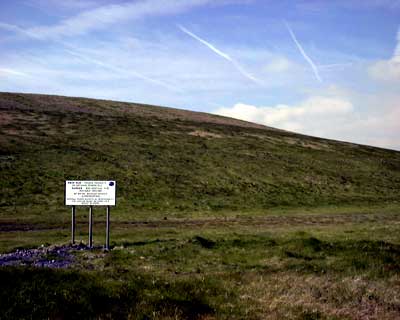 Sky, Hill, Sign, Font-y-gary, south Wales