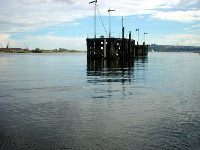 Semaphore signals, Cardiff Bay