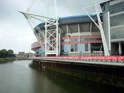 Millennium Stadium from Wood Street, Cardiff