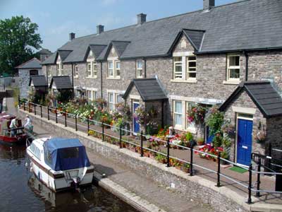 Brecon Canal Basin, Brecon Beacons, Powys, south Wales