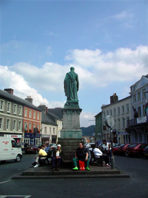 Wellington statue, Brecon town centre, Brecon, Powys, south Wales photos