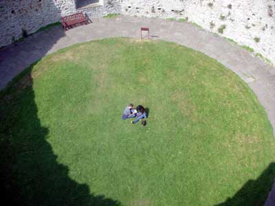 View from the Norman Keep, Cardiff Castle, Cardiff, south Wales