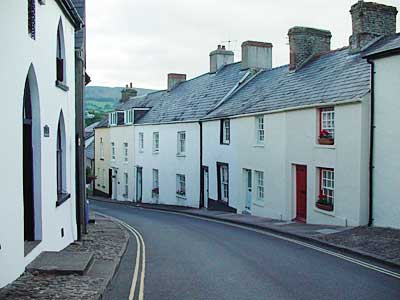 Crickhowell streets, Brecon Beacons, south Wales photos
