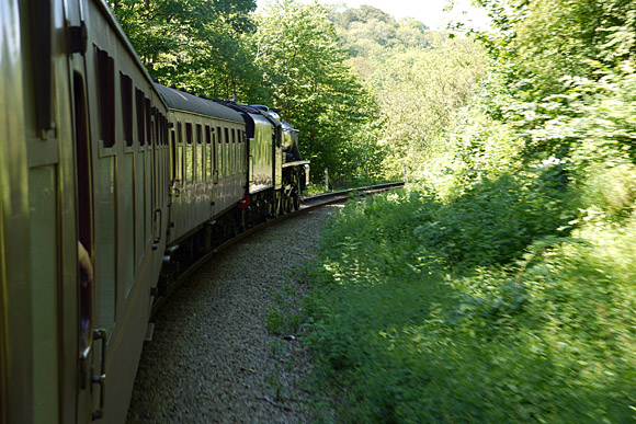 A trip on the North Yorkshire Moors steam railway from Whitby to Pickering via Goathland, Yorkshire, England, June 2010