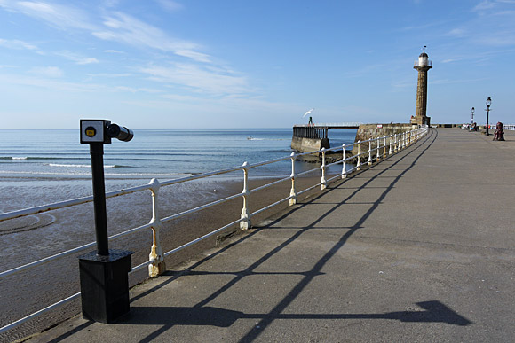 Whitby harbour and piers, North Yorkshire, England, June 2010