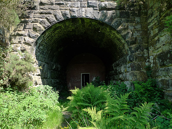 Ravenscar tunnel and Larpool Viaduct on the old Whitby to Scarborough railway line, North Yorkshire, England, June 2010