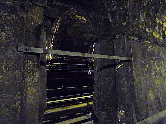 A walk through the Thames tunnel, connecting Rotherhithe and Wapping, built by Marc Brunel and Isambard Kingdom Brunel, March, 2010