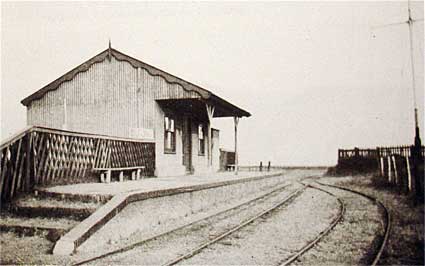 Old Camber station, Camber Golf Links Station, Rye and Camber tramway, Sussex, UK