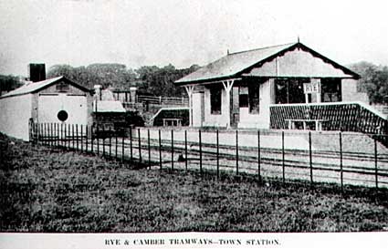 Rye Station 1895, Camber Golf Links Station, Rye and Camber tramway, Sussex, England