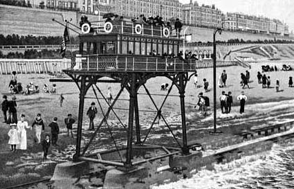 The Brighton to Rottingdean Seashore Electric railway, Volk's Daddy Long Legs, Brighton, England