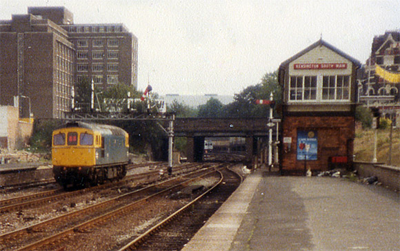Photos of Kensington Olympia railway station in the 1980s, Kensington, London, England