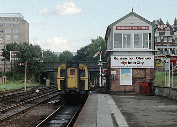 Photos of Kensington Olympia railway station in the 1980s, Kensington, London, England
