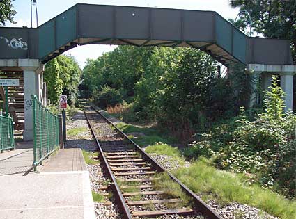 Rhiwbina Halt, Cardiff to Coryton railway line, Cardiff Railway Cardiff, south Wales, UK