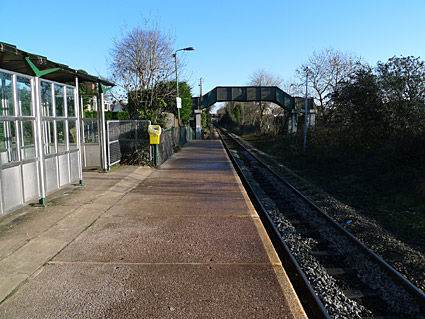 Rhiwbina Halt, Cardiff to Coryton railway line, Cardiff Railway Cardiff, south Wales, UK