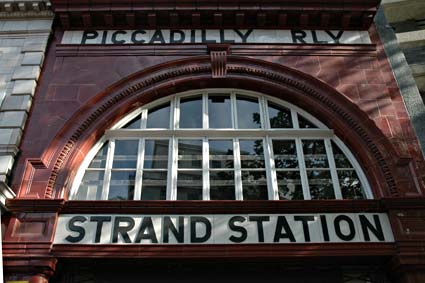 Aldwych tube station, Strand, central London, England
