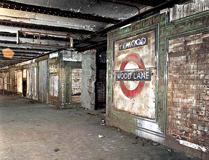 Wood Lane tube station, White City, Shepherd's Bush, London, England