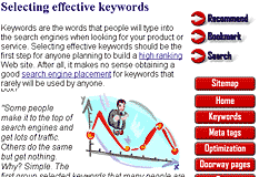 Improve your search engine ranking - selecting effective keywords