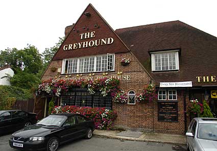 Greyhound Inn, Commonside, Keston, Kent, Hayes  to Downe walk, September 2005