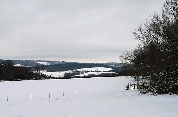 Walking the London Loop. Section 5 - Hamsey Green to Coulsdon South, London and Surrey, England UK, January, 2010