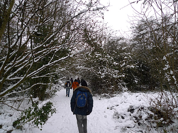 Walking the London Loop. Section 5 - Hamsey Green to Coulsdon South, London and Surrey, England UK, January, 2010