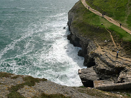 South West Coast path walk, past Anvil Point, Blackers Hole and Dancing Ledge  Dorset, May 2009 - photos, feature and comment - photos, feature and comment