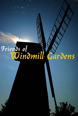 Friends of Windmill Gardens, Brixton campaigning for the restoration of the gardens and the windmill on Blenheim Gardens, Brixton, London SW2