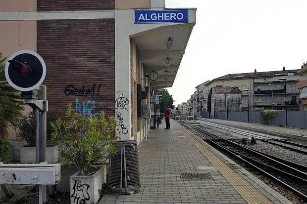 In photos: Alghero terminus railway station, Sardinia, Italy