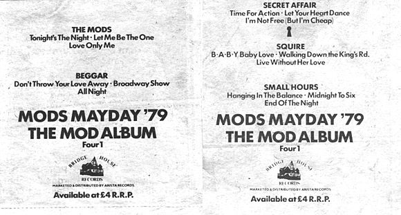 Beggar on Mods Mayday 79 - another blast from my past 