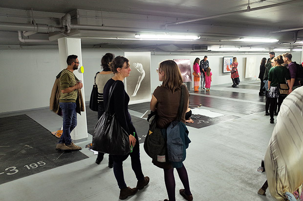 Big Deal Number 5 art show at the Cavendish Square underground car park, London W1G 0PN