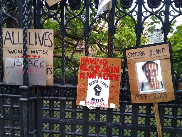 Black Lives Matter - banners from the London protest, 6th June 2020 
