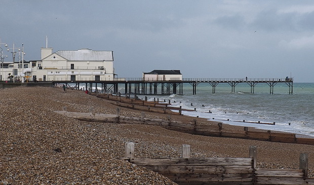 Bognor photos: dark clouds, windy scenes and a knackered old pier , May 2017