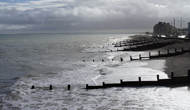 Bognor photos: dark clouds, windy scenes and a knackered old pier , May 2017